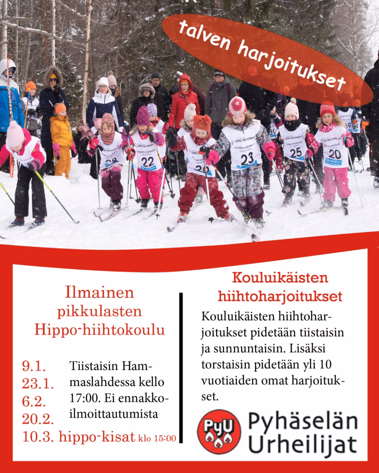 Hiihtäminen on meillä ympärivuotinen harrastus