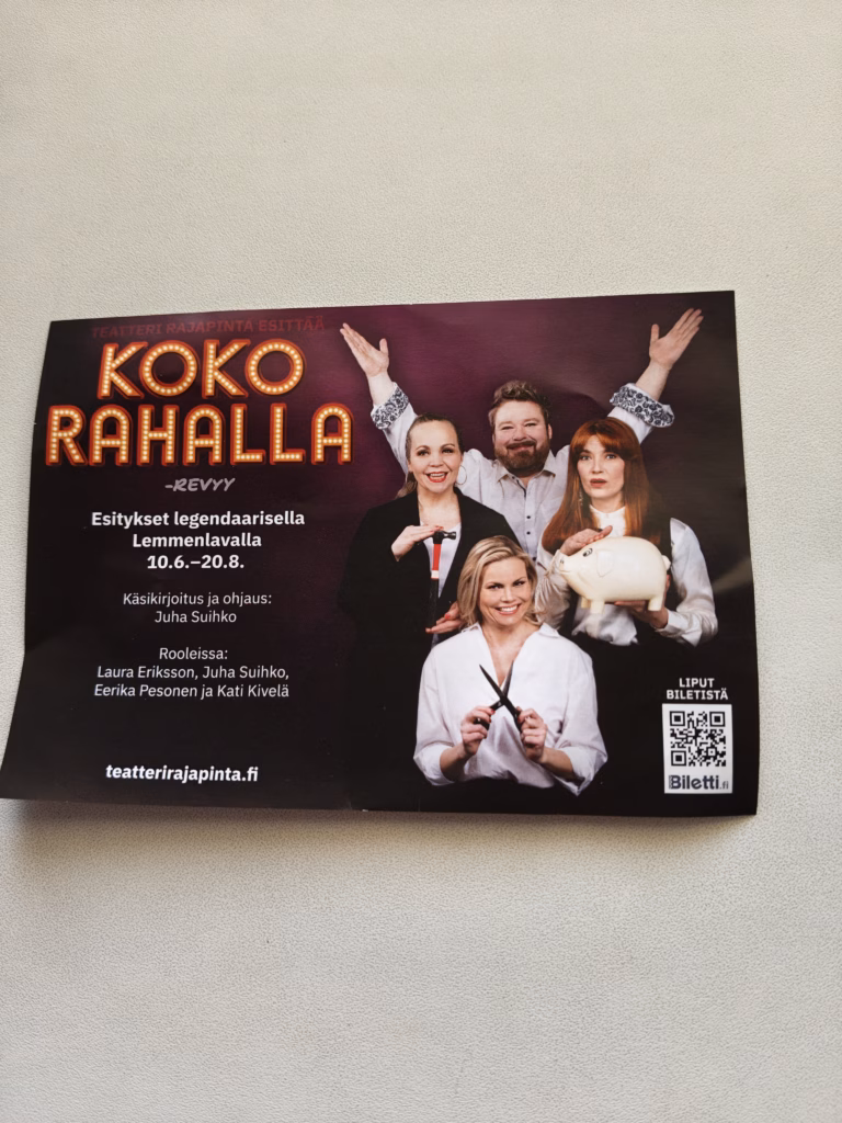 Koko rahalla -revyy Lemmenlavalla